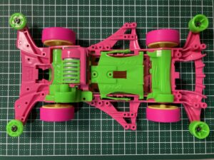 蛍光ピンク×蛍光グリーンの組み合わせ