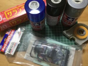 ラップ塗装に必要な道具を準備